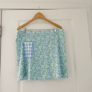 NWT Smith & Quinn Mixed Print Floral Athletic Skort Preppy Tennis Pickleball